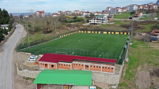 Bahçecik Stadı Spor Tesisi’nde Çalışmalar Sürüyor