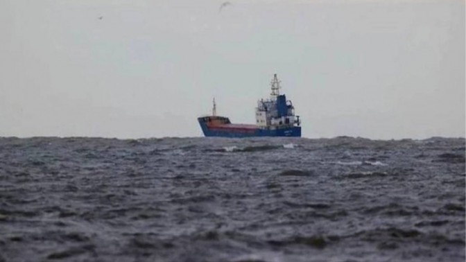 Marmara Denizinde kargo gemisi battı