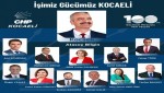 CHP Kocaeli listeyi paylaştı!