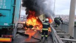Tır alev alev yandı, TEM otoyolu 2 saat trafiğe kapandı!